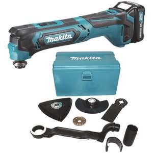 MAKITA - TM30DSAJX1 OUTIL MULTIFONCTION 10,8V-EMBRAYAGE-en coffret, 5 accessoires, avec 2 batteries 2.0Ah et chargeur - Product Image 1