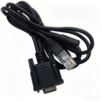 Câble personnalisé DB9 RS232 vers RJ45 5525 DC femelle vers DIN mâle large pour le débogage de consoles de routeurs PLC industriels