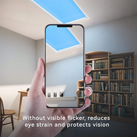 Panneau de plafond LED intelligent Tuya Smart Sky Sun, design moderne, indice de protection IP54, dimmable, lumière naturelle intérieure/extérieure