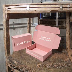 Caja de Regalo de Papel Corrugado Rosa, Caja de Embalaje para Envíos con Logotipo Personalizado, Caja de Embalaje para Regalos de Alimentos y Cosméticos - Product Image 3