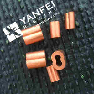 Cooper ferrule hình bầu dục uốn ferrule cho dây cáp treo - Product Image 2