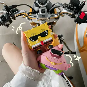 Schattige 3d Grappige Leuke Patrick Stripfiguren Beschermhoes Voor Airpods Gen 3 Case Cover