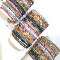 Hochwertige Materialien Hand gestrickte spirituelle Heilung Stress abbauen Kyanite Multi Material Kristall Facette Armband für Souvenir
