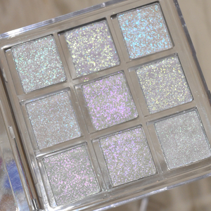 Biểu Tượng Tùy Chỉnh Multichrome Eyeshadow Cao Sắc Tố Lâu Dài Mica Bột Ép Long Lanh 9 Màu Sắc Tắc Kè Hoa Eyeshadow Palette - Product Image 2