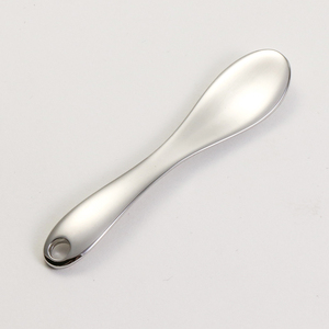 Mini cuillère de beauté en alliage de zinc avec logo personnalisé, applicateur de crème pour le visage, forme de pelle dorée, argentée, recyclable, outil de maquillage - Product Image 4