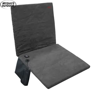 Mydays Tech Temperature Adjustable Foldable Wholesale Waterproof Heated Heating Seat Cushion Pad For Stadium Camping Fishing