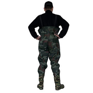 Cuissardes de pêche camouflage imperméables avec bottes pour hommes et femmes, cuissardes de pêche imperméables, cuissardes de pêche à la mouche imperméables - Product Image 6