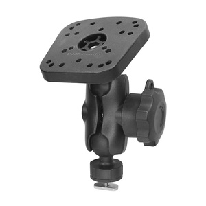 VINmounts 1.5 Inch <b>Slide</b> Ball Fish Finder Mount Kit Anti-Theft Lock Dual Socket Arm 360° Adjustable Marine Bracket with Base - Product Image 1