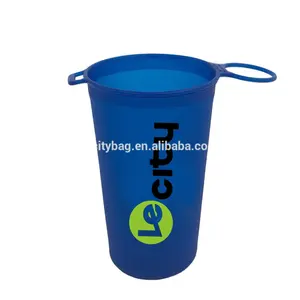 LE CITY TPU race BPA Free promotion outdoor folding 4 oz silicone folding cup