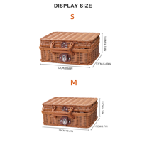 1 pièce en gros Panier cadeau décoratif en rotin PP tressé pour Noël, nouveau-né, garniture tissée pour panier en vrac