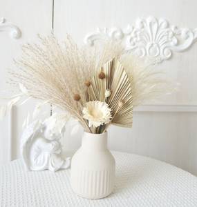 Bouquet de roseaux des marais séchés, 65 pièces par lot, plantes naturelles, arrangement floral, pour un mariage, pour la maison - Product Image 4