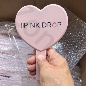 مرآة مكياج يدوية بلاستيكية محمولة على شكل قلب من Zonyin بشعار مخصص للبيع بالجملة، هدية ترويجية للأعمال - Product Image 6