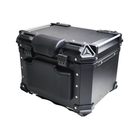 Top Case de Moto Étanche en Aluminium avec Serrure de Sécurité 45L