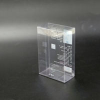 Boîte en plastique pliable jetable recyclable en PET, PP, PVC, imprimée en couleur, avec logo personnalisé, pour emballage cadeau ou gâteau, impression CMYK, vernissage 4 couleurs