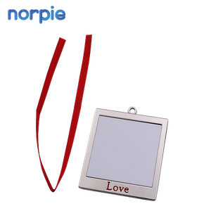 6 pièces de décorations de noël, LOVE, ornements en métal par Sublimation, vente d'usine - Product Image 4