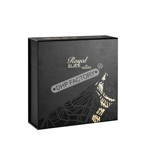 Black Magnetic <b>Foldable</b> Gift <b>Box</b> Spot UV Printing Custom Rigid Packaging with Insert for Bottle and Luxury Gifts - Product Image 4