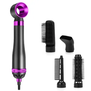 Piastra per capelli professionale Styling capelli ricci 5 in 1 asciugacapelli elettrico one step spazzola ad aria calda