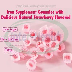 Gomitas de hierro Ausreson con vitamina C, A, B12, soporte de remolacha, suplemento de bisglicinato de hierro para la salud, gomitas rellenas - Product Image 4