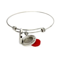 Bracelet magnétique en acier inoxydable 316l, 20mm, aromathérapie, réglable, uni, diffuseur d'huiles essentielles et d'arôme, médaillon