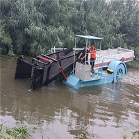 Bateau entièrement automatisé pour la récolte et le sauvetage des plantes aquatiques, et la nettoyage et l'entretien des rivières