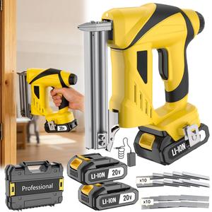 Pistola de Clavos Inalámbrica Ligera de Doble Propósito para Decoración del Hogar, Profundidad Ajustable, Cargador de Seguridad, Clavos para Paredes y Pisos Interiores CNG-20A-2 - Product Image 1