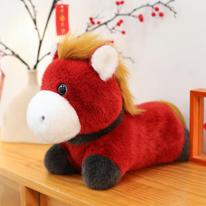 新年の馬のぬいぐるみ 今年の馬のマスコット 中国風の干支馬と祝祭の贈り物 - Product Image 5