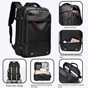 Sac à Dos de Voyage Approuvé pour l'<span class=keywords><strong>Avion</strong></span> Petite Taille avec Airbag, Imperméable, Port USB et Compartiment pour Ordinateur Portable - Product Image 3