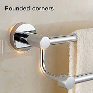 ราวแขวนผ้าเช็ดตัวติดผนัง ราวแขวนผ้าสแตนเลส ที่วางผ้าเช็ดตัวสแตนเลสกันน้ำ ชั้นวางผ้าเช็ดตัวติดผนัง - Product Image 3