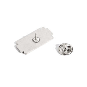 بيع بالجملة شكل شعار فريد أوفست صبغ أسود دبوس معدني مع شاشة حرير قطع يموت الطباعة - Product Image 5