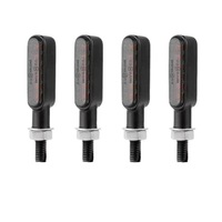Motorrad-Beleuchtungssysteme Mini 3LED Bernsteinfarbene Blinker Indikatorleuchten Blinklampe für Honda Yamaha Kawasaki Bobber Cafe Racer