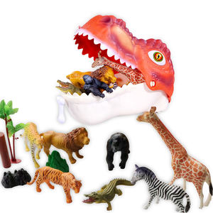 Jouets de dinosaures pour enfants, petit garçon, grand Tyrannosaurus Rex, Triceratops, PVC souple, <span class=keywords><strong>Jurassic</strong></span>, échelle 1/72, ensemble de simulation du monde animal - Product Image 5