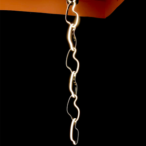 Sospensione <span class=keywords><strong>LED</strong></span> Moderna Creativa ad Arco con Anello Fulminante, Minimalista, <span class=keywords><strong>per</strong></span> Hotel, <span class=keywords><strong>Soggiorno</strong></span>, Scale, Arredamento Personalizzato - Product Image 1