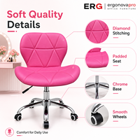 Chaise pivotante réglable en hauteur en similicuir coloré avec rotation à 360 degrés pour salon, hôtel, école, maison, bureau