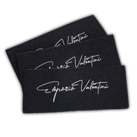 Étiquette tissée en satin personnalisée, logo de marque, impression par transfert thermique en silicone 3D, étiquette en coton de luxe pour accessoires vestimentaires