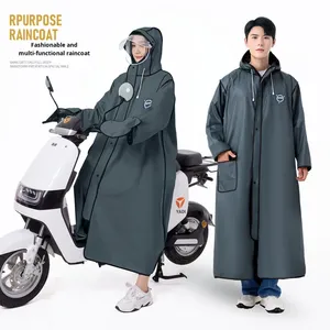 Imperméable long et épais pour hommes et femmes, vélo électrique résistant aux orages, idéal pour les voyages, EVA, étanche, pour adultes - Product Image 1