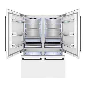Réfrigérateur encastrable à porte française de 60 pouces, édition Autograph, avec congélateur bas, distributeur d'eau et machine à glaçons, 32,2 pi³ Ft Power Stainless - Product Image 5