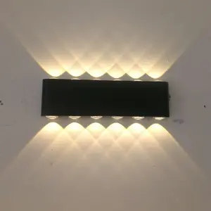 Lâmpadas led de parede impermeáveis ip65, lâmpadas exteriores de iluminação para jardim, luxo