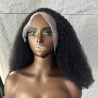 Perruque Afro Crépue Bouclée Courte Type Bob en Cheveux Humains, Lace Front, Vierge Brésilienne, Pas Chère, Perruque Complète en Dentelle pour Femmes Noires, Fournisseur