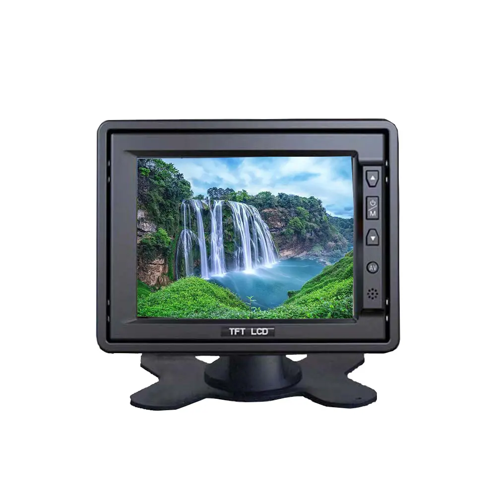 EXW 5.6 zoll Car Rear View Monitor 800*480 5.6 zoll Video Monitor 4 pin aviation stecker auto monitor