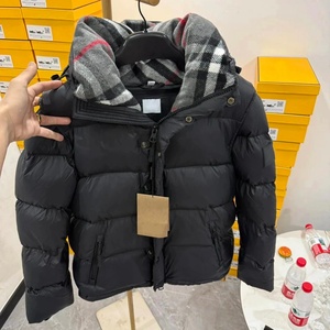 Veste d'hiver matelassée BERRY pour homme, élégante, classique, décontractée, de luxe, vintage, 100% duvet, design de créateur, couleur kaki. - Product Image 3