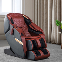 Fauteuil de massage électrique 4D à gravité zéro, design moderne, chauffant, télécommande intelligente, haut-parleur Bluetooth pour usage domestique