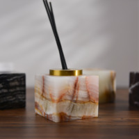 Brûleur à huile en marbre, bougie artisanale, diffuseur d'aromathérapie pour la décoration de la maison, diffuseur d'arômes, huiles essentielles