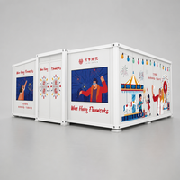 Maison conteneur pliable préfabriquée Putian 20 pieds, 2 chambres, extensible, en acier, avec garantie de 5 ans, design postmoderne