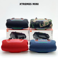 AliSelect XTREME5 MINI Enceinte sans fil en plastique avec lumière LED, étanche IPX4 pour extérieur, portable, avec subwoofer et batterie intégrée