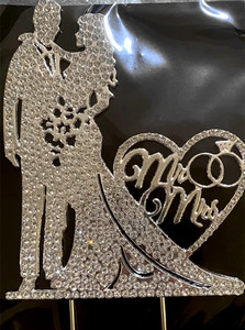 <span class=keywords><strong>MR</strong></span> <span class=keywords><strong>MRS</strong></span> e <span class=keywords><strong>Mrs</strong></span> Wedding Gold Love Wedding Cake Plug-in Topper torta nuziale - Product Image 2