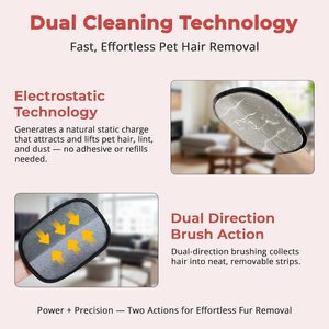 New Design Dog Cat Gloves <b>Pet</b> Grooming Removal Fur Gloves Hair Remover for Dogs - Product Image 2