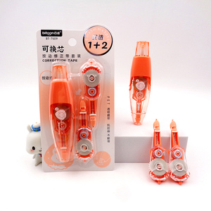 Chất lượng cao tùy chỉnh nhựa bút cho sinh viên 1 + 2 thay thế lõi mịn bằng văn bản Báo Chí Bền loại băng chỉnh - Product Image 3