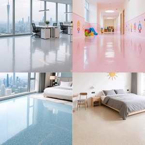 Bán buôn caberry bê tông nhà để xe có độ bóng cao thạch anh màu cát Epoxy lớp phủ sàn đá cẩm thạch - Product Image 5