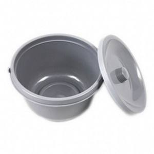 Seau de rangement en plastique 28 cm, matériau PVC durable pour usage domestique - Product Image 4