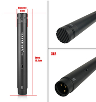 SOUNDMARK CX-608 003 7 Parçalı Alüminyum Alaşımlı Davul Seti Siyah XLR Konnektör 48V DC Kolay Kurulum Pil Veri Kablosu Davul Manyetiği